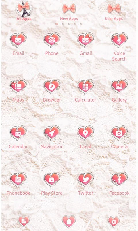 Cute Theme-Girly Eiffel Tower- screenshot